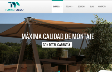 diseno web toldos valladolid