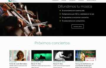 sitio web de músicos y grupos