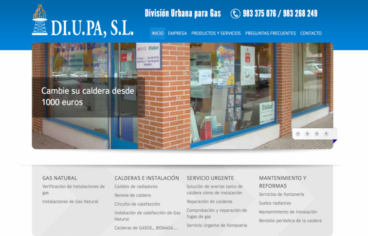 desarrollo web servicios instalaciones gas valladolid