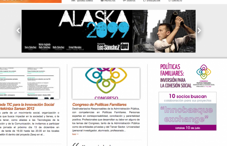 diseno web blog fundacion gizalab