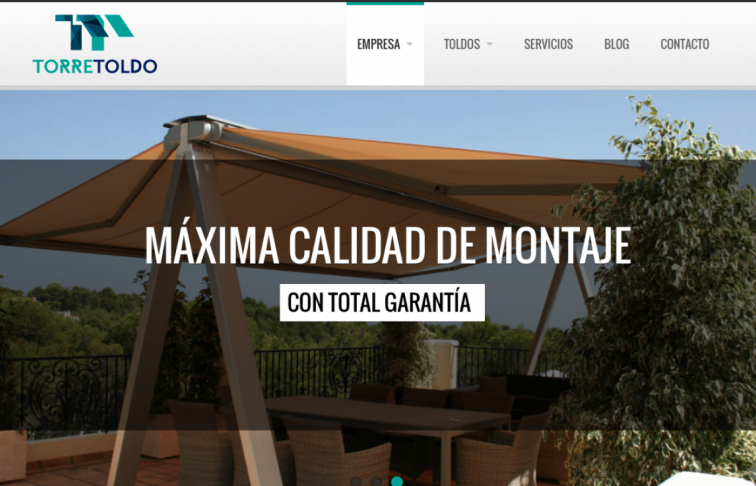 diseno web toldos valladolid