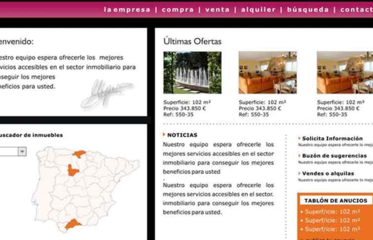 web para inmobiliaria valladolid