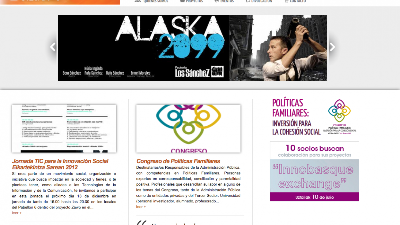 diseno web blog fundacion gizalab