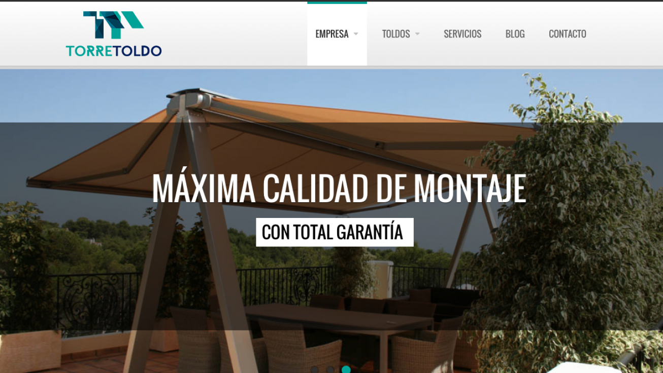 diseno web toldos valladolid