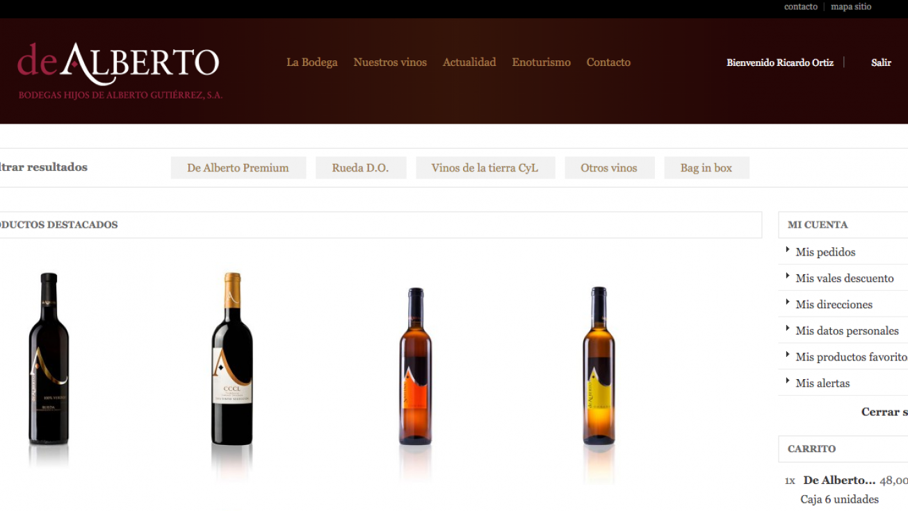 tienda online bodegas dealberto rueda